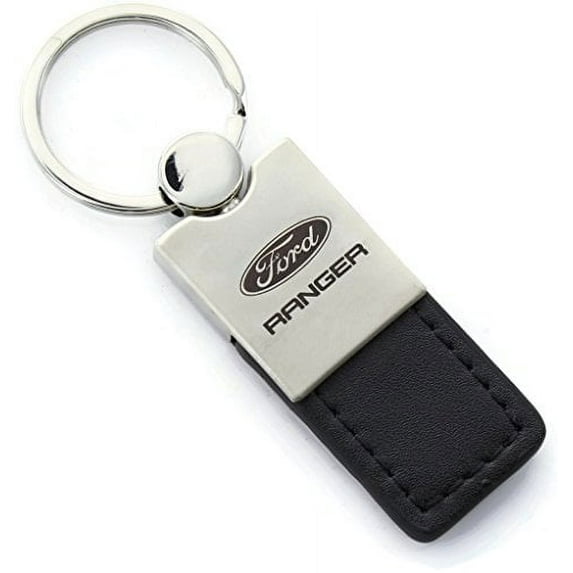 Ford Ranger Keychain & Keyring - Duo Premium Black Leather