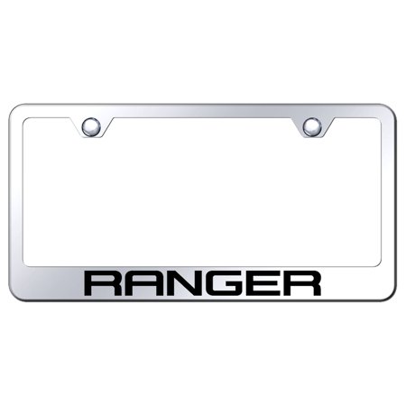 Ford Ranger Laser Etched Logo Stainless Steel License Plate Frame (Chrome)