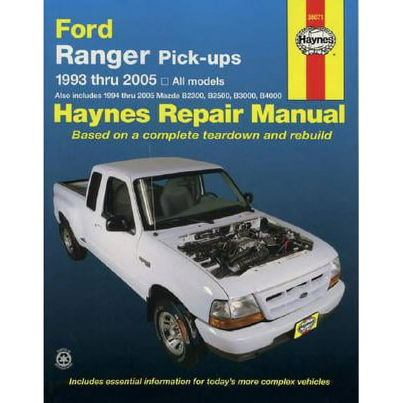 Ford Ranger & Mazda (B-Series) Pick-Ups Automotive Repair Manual