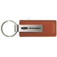 thumbnail image 1 of Ford Ranger Rectangular Leather Key chain (Brown), 1 of 2