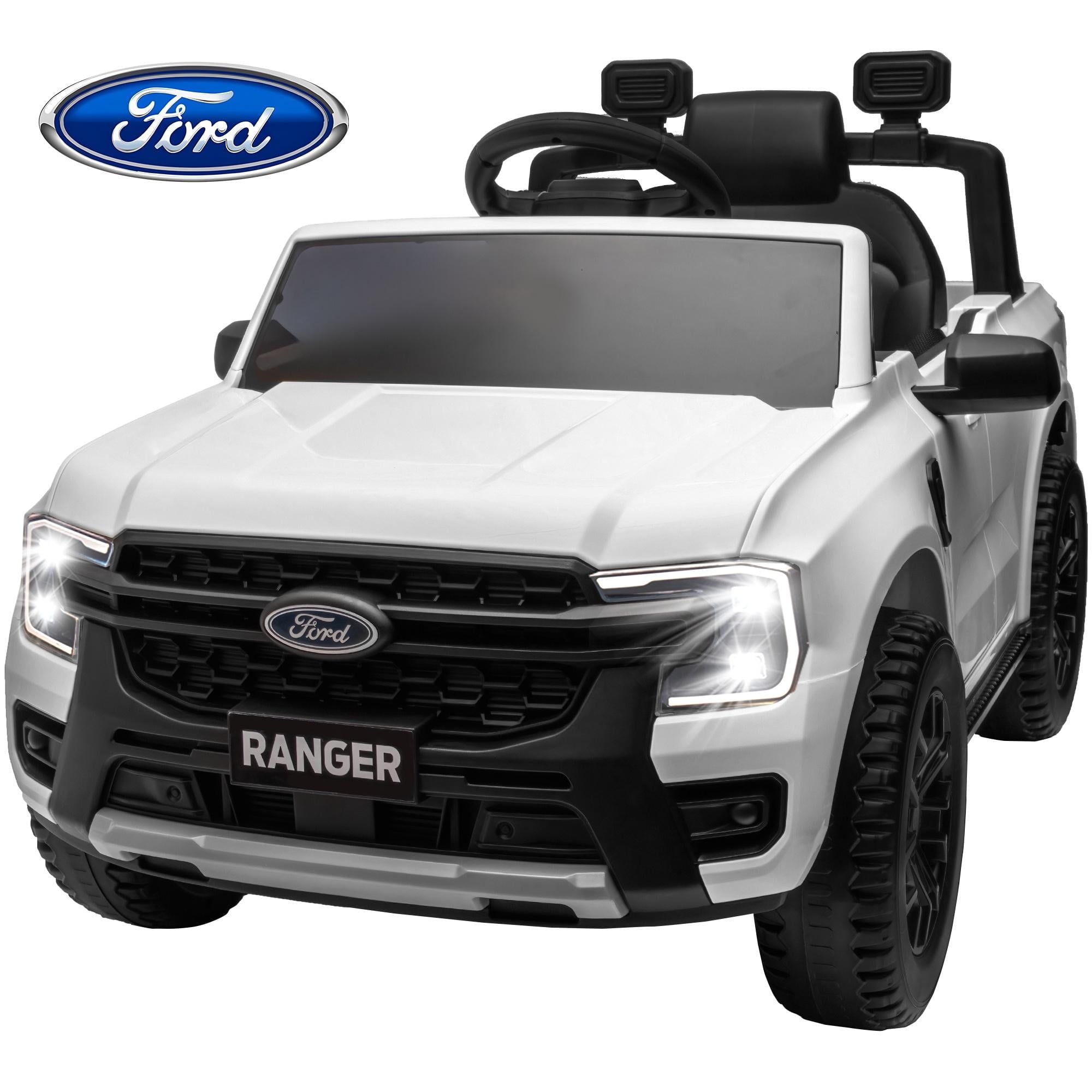 12V Kids Ride On Truck With Parent Remote - Electric Car For Toddlers With LED Lights & Music
