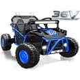 thumbnail image 1 of 36V Electric Ride On Car for Big Kids, 2 Seater 36V Powered Electric Ride on Toy with Bluetooth, Music, Rear Wheel Spring Suspension, Max 8.7 MPH, Kids Electric Vehicle for Boys Girls Ages 6+, Blue, 1 of 8