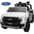 thumbnail image 1 of Ford Ranger Ride on Truck, 12V Powered Ride on Toy Cars with Remote Control, Bluetooth, MP3 Player, Safety Belt, LED Lights, Horn, Rear Wheels Drive Kids Electric Car for Boys Girls 3-6 Ages, White, 1 of 13