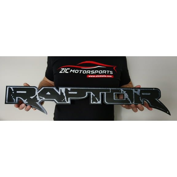 Ford Raptor Badge Emblem Steel Sign 30" x 6"