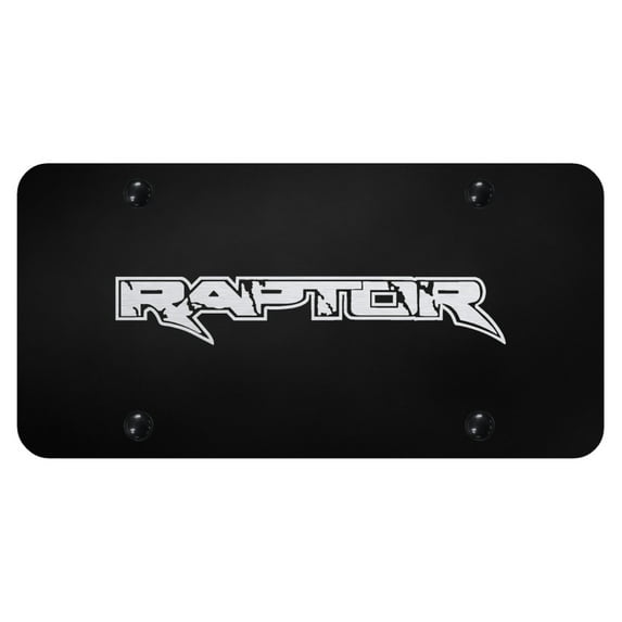 Ford Raptor Laser Etched Logo License Plate (Black) - Walmart.com