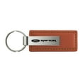 thumbnail image 1 of Ford Raptor Rectangular Leather Key chain (Brown), 1 of 2