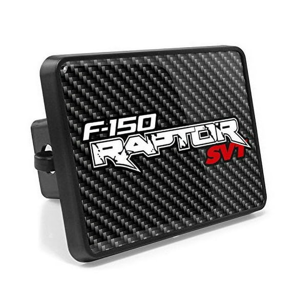 Ford Raptor UV Graphic Carbon Fiber Look Metal Face-Plate on ABS Plastic 2 Tow Hitch Cover
