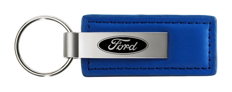 Ford Rectangular Leather Key chain (Blue) - Walmart.com