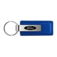 thumbnail image 1 of Ford Rectangular Leather Key chain (Blue), 1 of 2