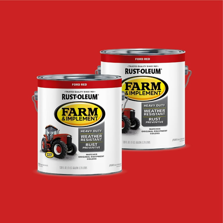2 Pack, Ford Red, Rust-Oleum Specialty Gloss Farm and Implement