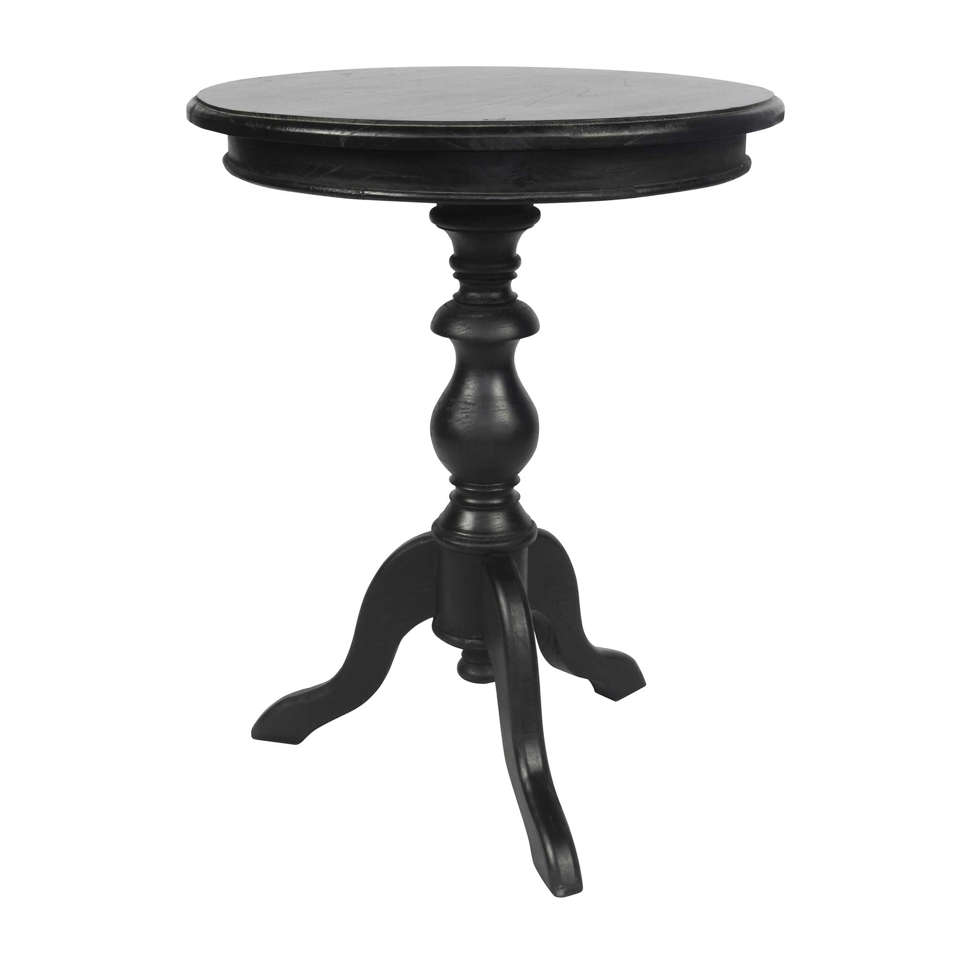 Ford Round Black Solid Wood Pedestal Side Table By East At Main Black   Ford Round Black Solid Wood Pedestal Side Table East Main Mindi Rustic Accent End Turned Base 20x20x25 E130c8cc Dc4e 4b8b 8e6d 2881f2868d48.323d22ceb50baa14e2e91b308de46c99 