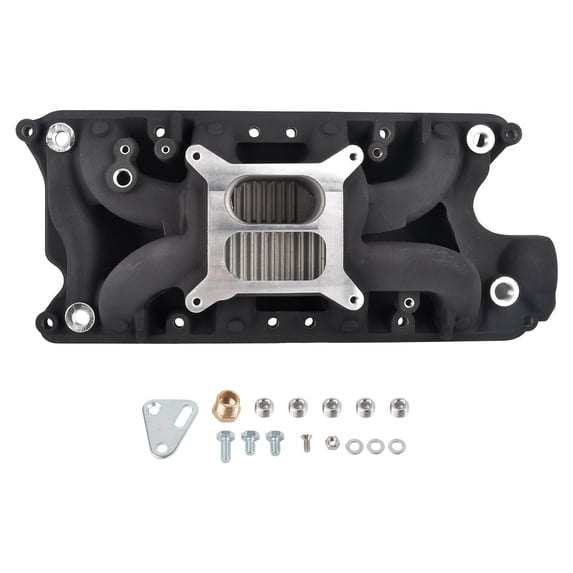 Ford SBF 260 289 302 Aluminum Intake Manifold 1500-6500 Black