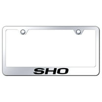 Ford SHO Laser Etched Logo Stainless Steel License Plate Frame (Chrome)