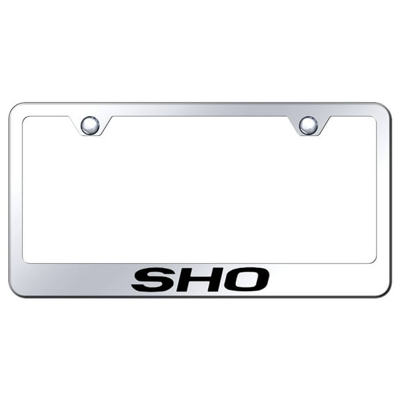 Ford SHO Laser Etched Logo Stainless Steel License Plate Frame (Chrome)