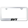 thumbnail image 1 of Ford SVT Laser Etched Logo Stainless Steel License Plate Frame (Chrome), 1 of 1