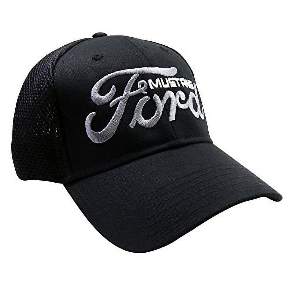 Ford Script Logo with Mustang Black Baseball Cap - Walmart.com