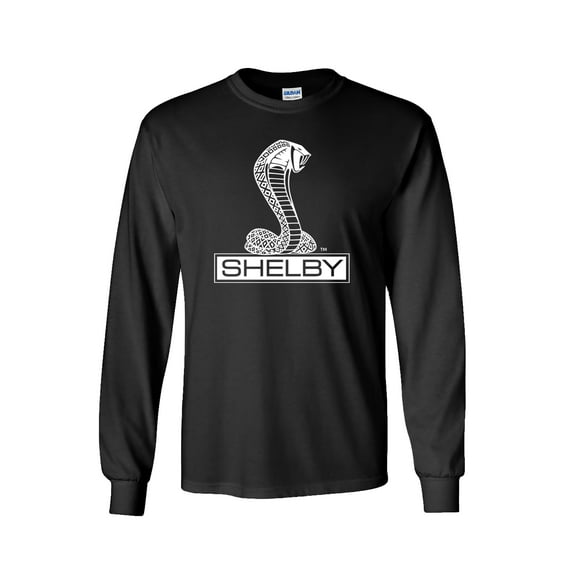 Ford Shelby Cobra Car Adult Men's Long Sleeve Shirt-Black-6XL
