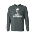 thumbnail image 1 of Ford Shelby Cobra Car Adult Men's Long Sleeve Shirt-Heather Gray-Small, 1 of 4