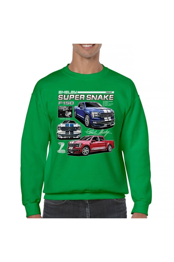Ford Shelby Super Snake F-150 Crewneck Sweatshirt Pickup Truck 4x4 Off-Road V8