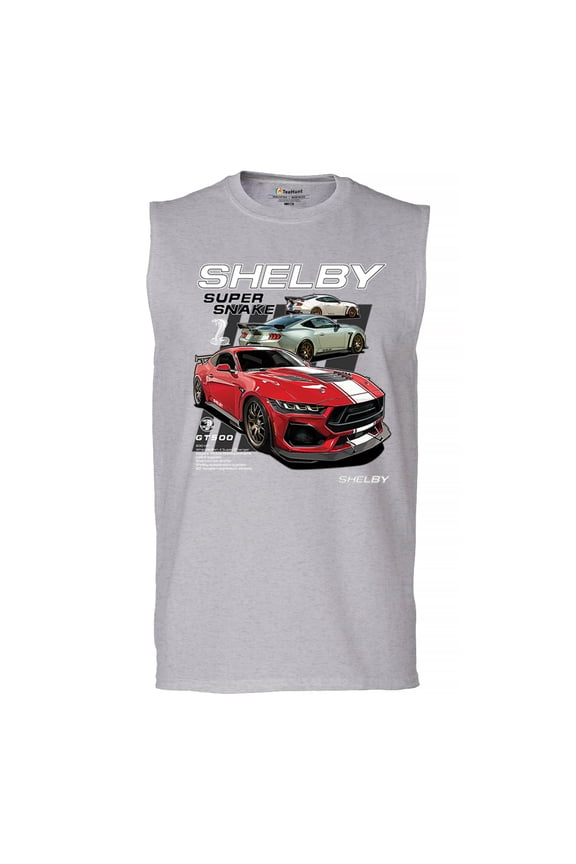Ford Shelby Super Snake GT500 Men's Muscle Shirt American Mustang Cobra Racing