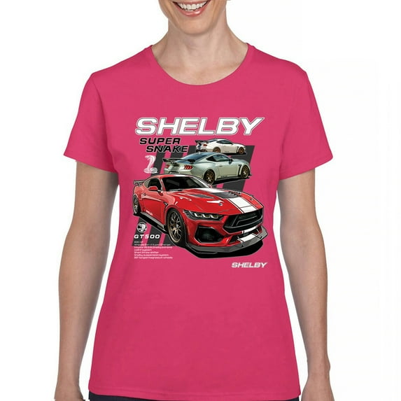 Ford Shelby Super Snake GT500 T-Shirt American Mustang Cobra Racing Women's Tee