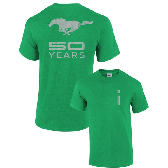 Ford Short Sleeve T-shirt Mustang 50 Years Pony-Kelly-Medium