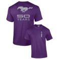 thumbnail image 1 of Ford Short Sleeve T-shirt Mustang 50 Years Pony-Purple-6Xl, 1 of 4