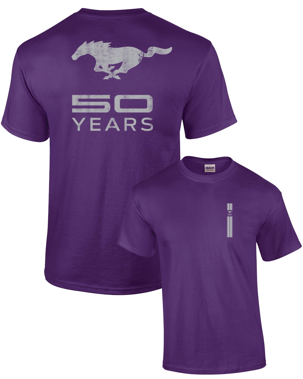 1965 Mustang Classic Pony Car T-Shirt - Unisex Vintage Muscle Car Tee (Black) - View #14