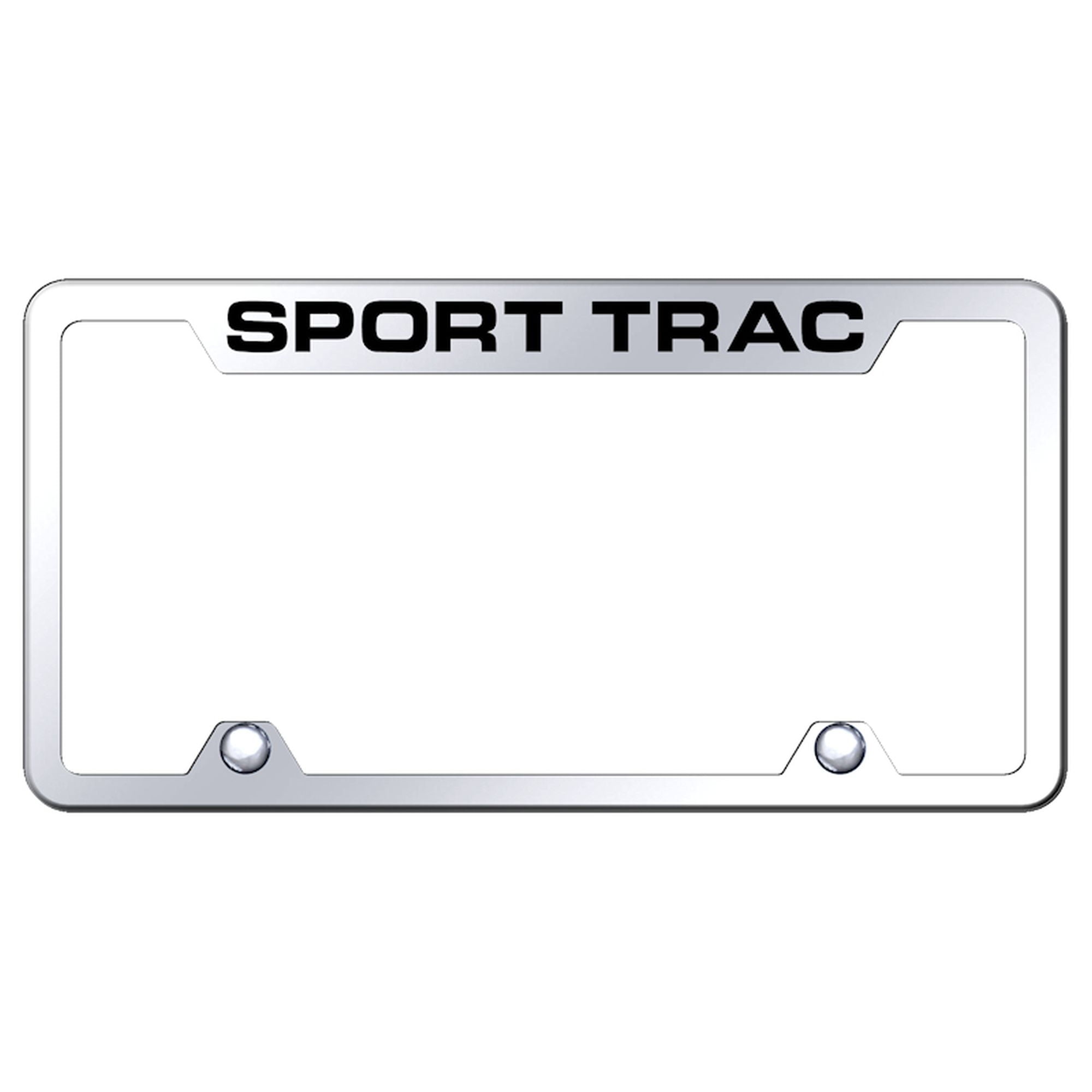 Ford Sport Trac Logo Stainless Steel Truck Cut-Out License Plate Frame ...