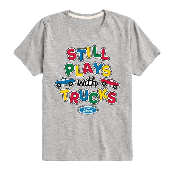 Ford - Still Plays With Trucks 1995 F150 - Youth Boys Short Sleeve Graphic T-Shirt