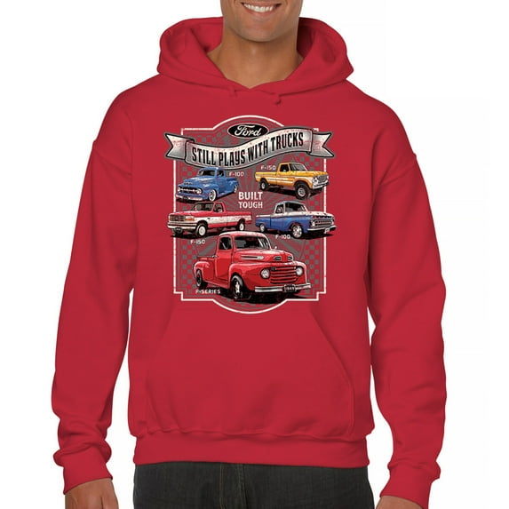 Ford Still Plays with Trucks Sweatshirt American Classic F100 F150 Pickup Built Tough Vintage Offroad 4x4 Hoodie
