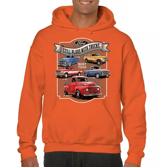Ford Still Plays with Trucks Sweatshirt American Classic F100 F150 Pickup Built Tough Vintage Offroad 4x4 Hoodie