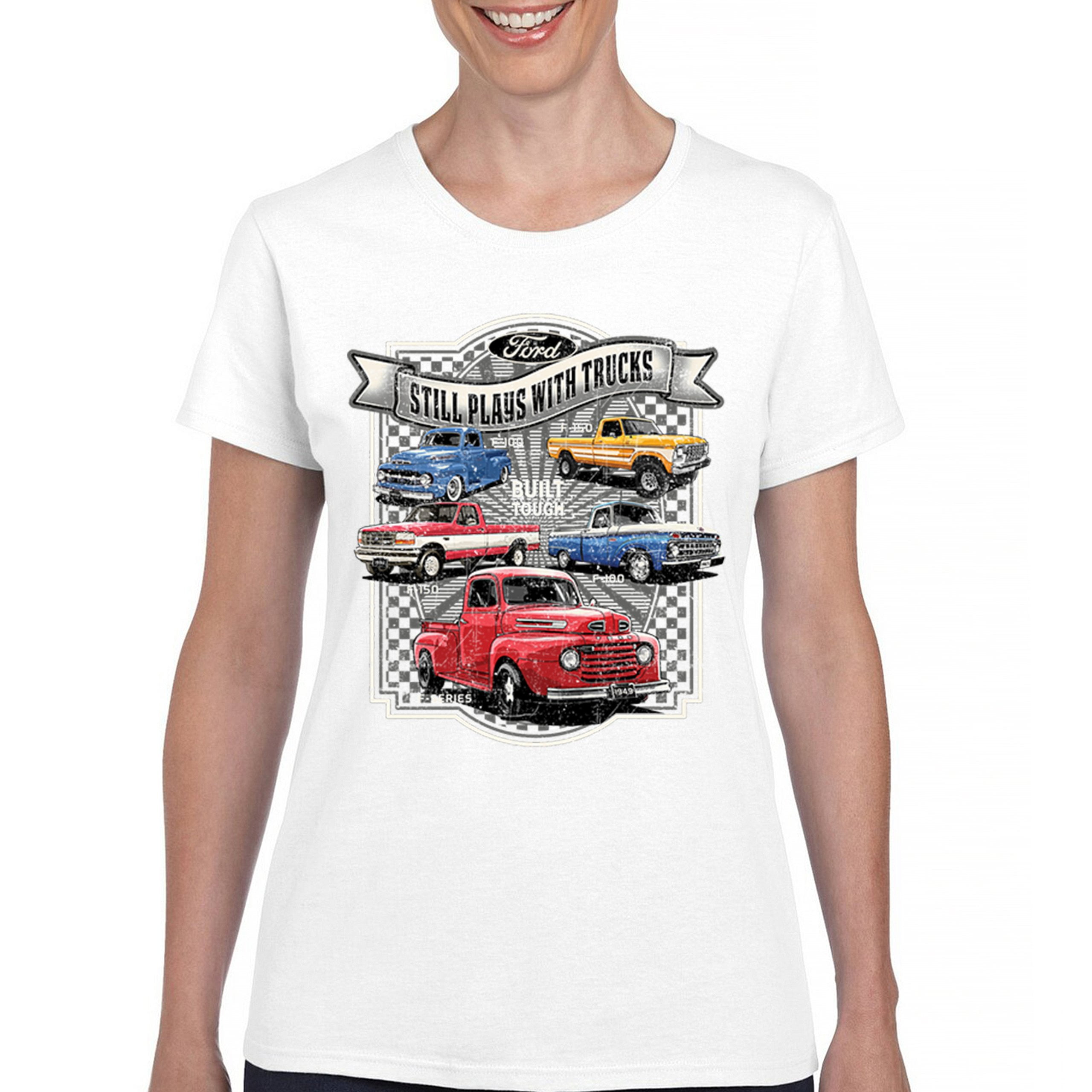 T-shirt "Toujours Joue Avec Des Camions" Ford – Séries F100, F150 – Tailles M à 5X