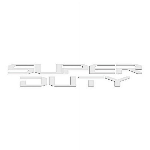 Ford Super-Duty Front Grill 1/32" White Letter Insert (No-Decal) F-250 F-350 F-450 2017 to 2022
