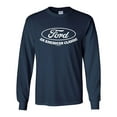 thumbnail image 1 of Ford T-shirt American Classic Ford Motor Company Vintage Logo Unisex Adult Long Sleeve T-shirt-Navy-4xl, 1 of 4