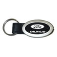 thumbnail image 1 of Ford Taurus Oval Leather Key Chain (Black), 1 of 2