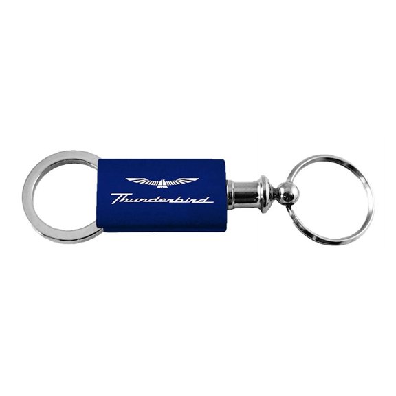 Ford Thunderbird Anodized Aluminum Valet Key Fob (Navy)