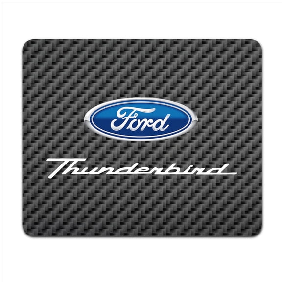 Ford Thunderbird Black Carbon Fiber Texture Graphic PC Mouse Pad