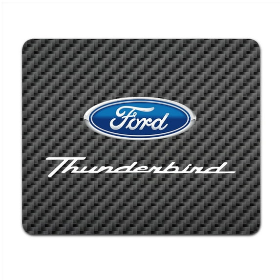 Ford Thunderbird Black Carbon Fiber Texture Graphic PC Mouse Pad