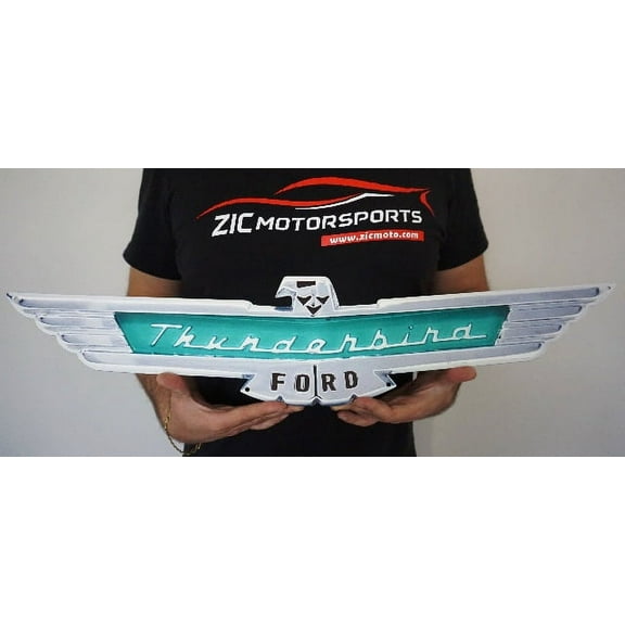 Ford Thunderbird Flat Metal Art Wall Sign