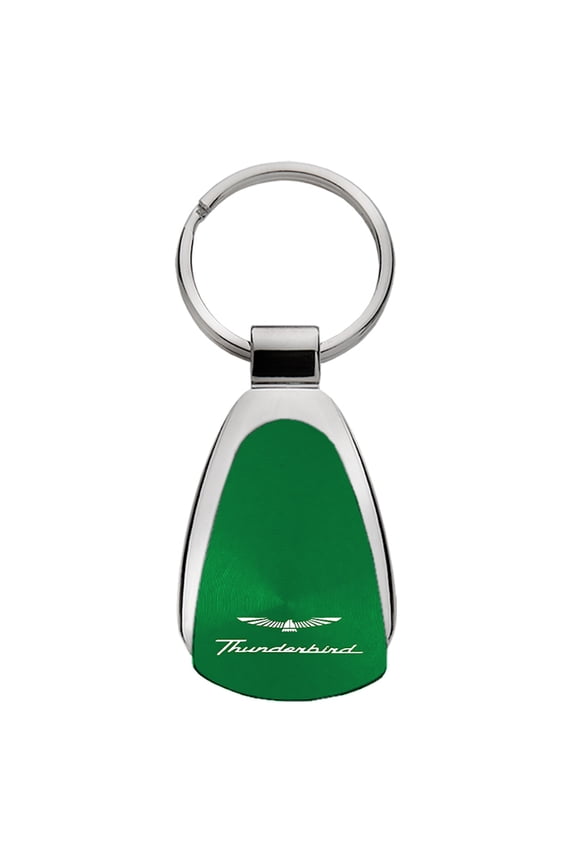 Ford Thunderbird Keychain & Keyring - Green Teardrop