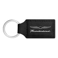 thumbnail image 1 of Ford Thunderbird Rectangular Black Leatherette Key Chain, 1 of 4