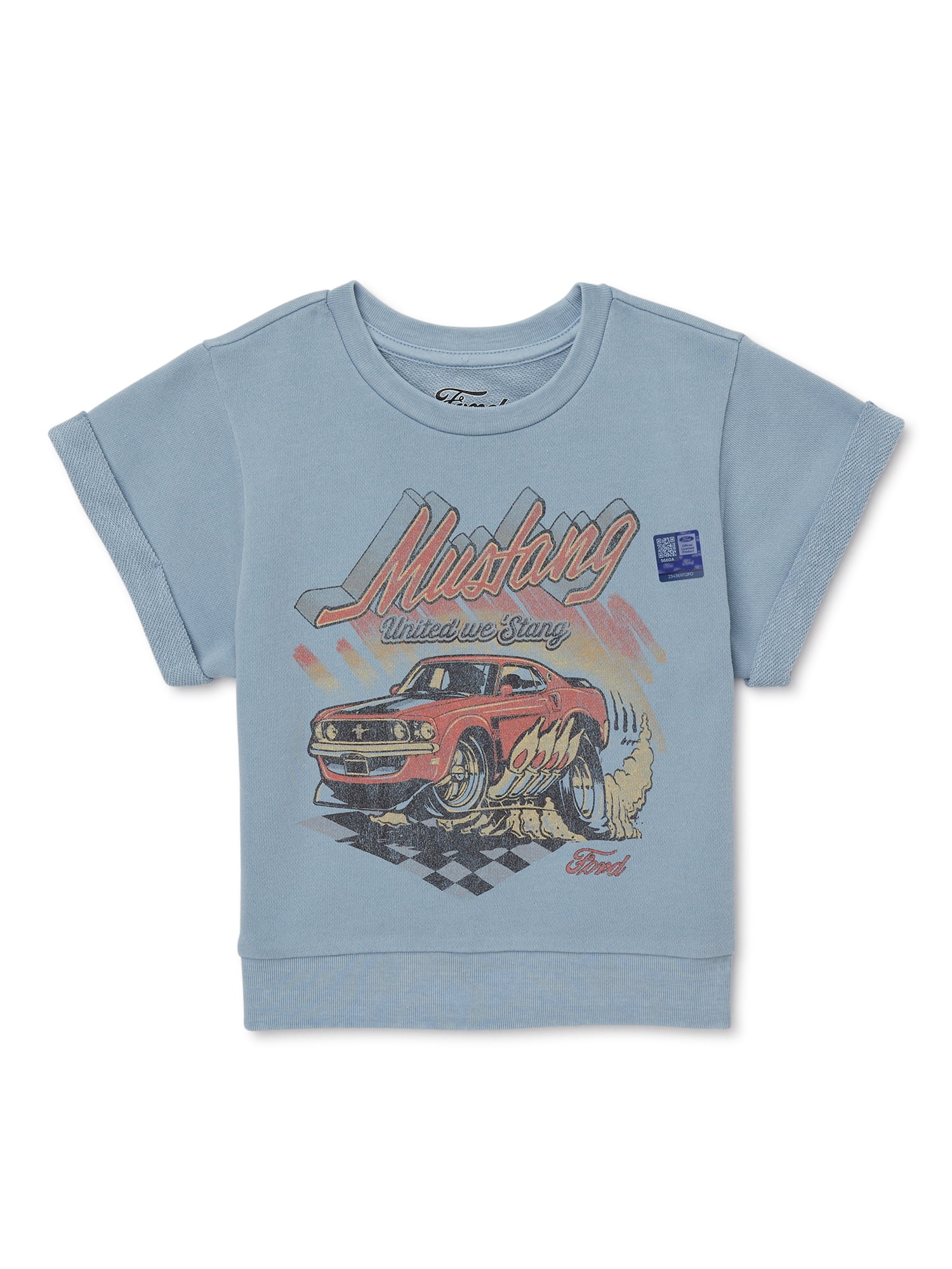 Ford Toddler Boys Mustang Graphic T-Shirt with Short Sleeves, Sizes 12M-5T