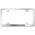 thumbnail image 1 of Ford Torino Laser Etched Logo Wide Body License Plate Frame (Chrome), 1 of 3