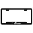 thumbnail image 1 of Ford Torino Script Laser Etched Logo Cut-Out License Plate Frame (Chrome on Black), 1 of 3