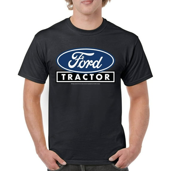 Ford Tractor Logo Blue T-shirt Vintage Farm Rustic Classic Brand Heritage Retro Life Agricultural Field Men's Tee