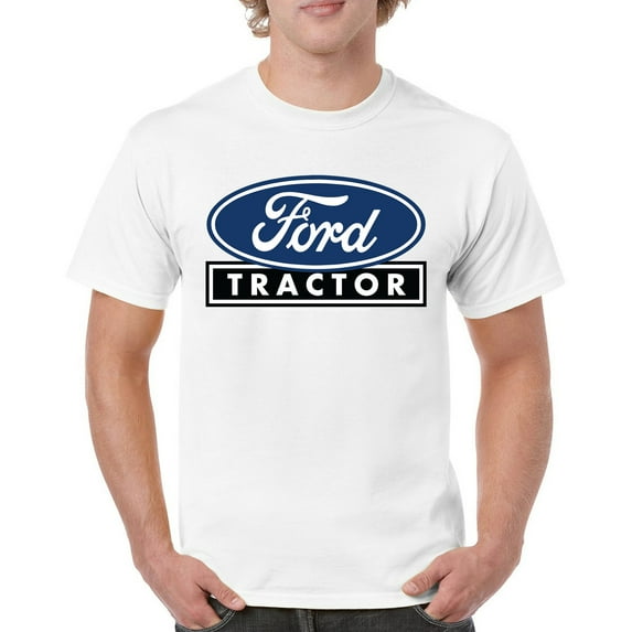 Ford Tractor Logo Blue T-shirt Vintage Farm Rustic Classic Brand Heritage Retro Life Agricultural Field Men's Tee