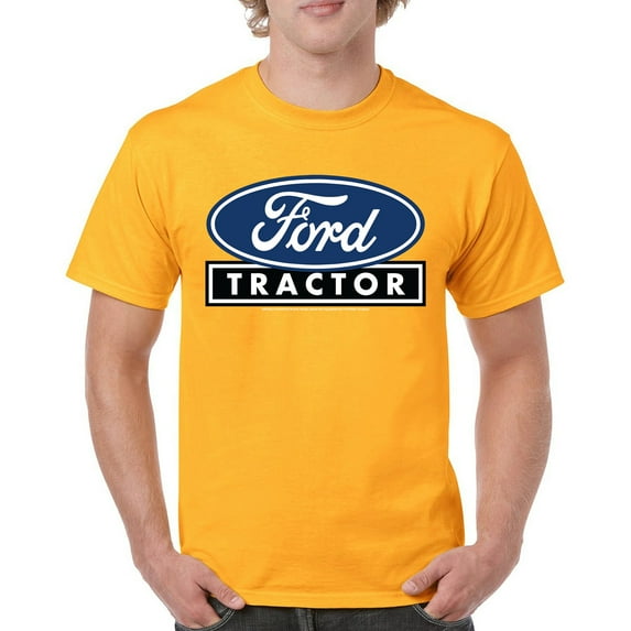 Ford Tractor Logo Blue T-shirt Vintage Farm Rustic Classic Brand Heritage Retro Life Agricultural Field Men's Tee