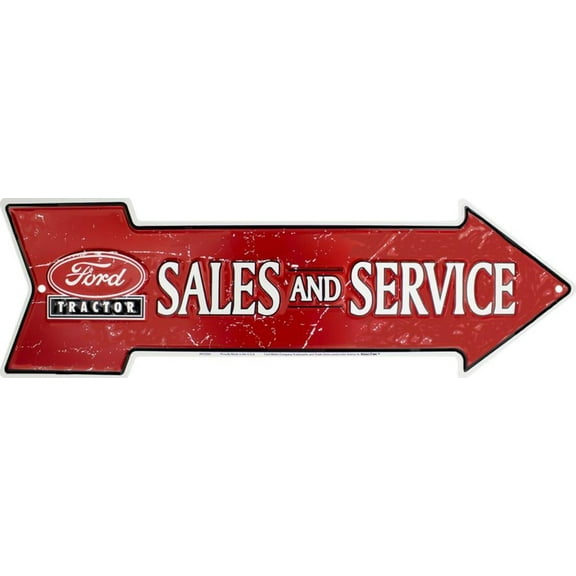 Ford Tractor Sales Tin Sign - 20x6
