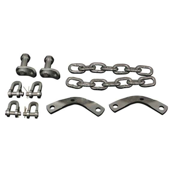 Ford Tractor Stabilizer Chain Kit Compatible with 2000 2110TR 2111 2131 4030 4031 4040 4000 4120 4121 4130 3-Point Hitch Drawbar Check Chain Complete Replaces EC0N600A 857E5967GV